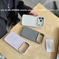 thumbnail image 5 of Slim Case for iPhone 16, Raised Camera and Screen Protection, Wave Texture Lightweight Shockproof Anti-Scratch Hybrid PC + TPU Protective Phone Cover for iPhone 16, Orange, 5 of 7