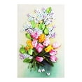 thumbnail image 1 of Silk Ribbon Embroidery stitch Diy Handmade Stick Tulips Flower Murals Oil Painting Ribbon Stitch Arts Craft Ribbon Embroidery, 1 of 7