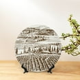 thumbnail image 6 of Kdxio Vineyard Landscape 1 Bone China Decorative Plate Ceramic Decorative Plate for Home Office Wall Stand Decorative Plates for Home Bedroom-10in, 6 of 6