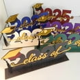 thumbnail image 6 of 2025 Graduation Decorations, Class of 2025 Congrats Grad Wooden Table Centerpieces, Graduation Table Toppers Decorations, Wooden Desktop Ornaments, Congratulate Tiered Tray Decor Graduation Decor A-2, 6 of 8