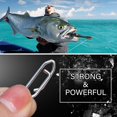 thumbnail image 4 of czcpp-Stainless Lock Snaps Swivel Steel Saltwater Connector Fishing Snap Line High Strength Fishing Clip Power Lure Connector White Nickel, 4 of 4