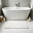 thumbnail image 6 of CuiLiyq Thickened Chenille Bath Mat, 30"x18" Absorbent Non Skid Rug, Soft Floor Pad for Bathroom, Entryway, Bedroom (White), 6 of 6