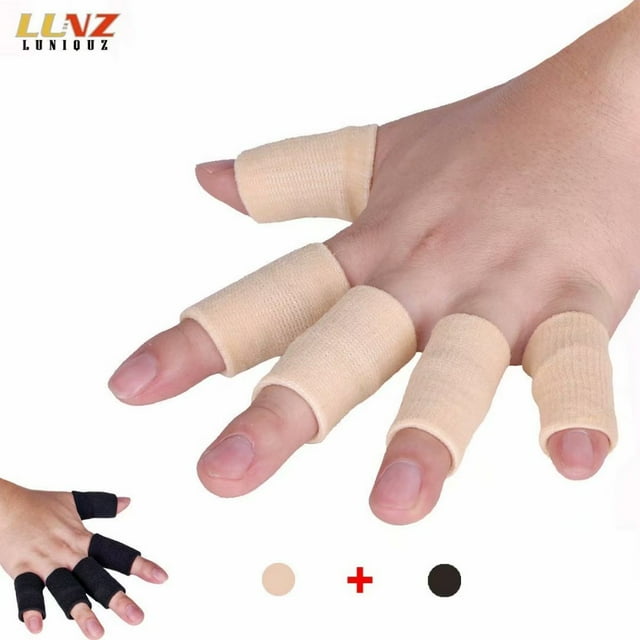 Finger Sleeves, Thumb Splint Brace for Finger Support, Relieve Pain for Arthritis, Trigger Finger, Compression Aid for Sports