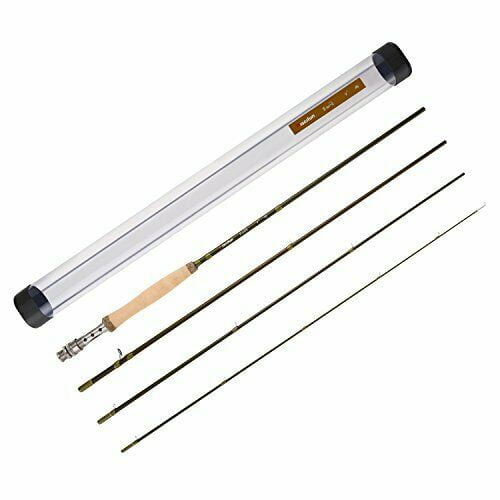 Accurate 4Piece Slow Action Graphite Fly Fishing Rod w/ Transport Tube