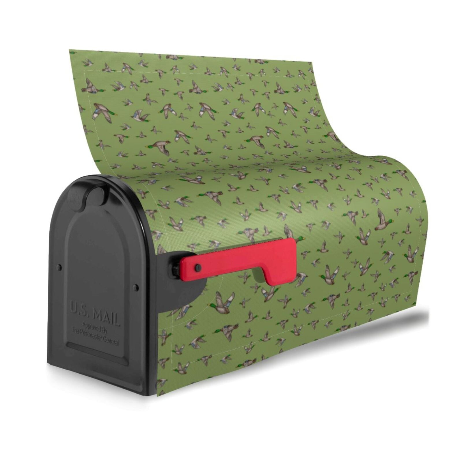 Logiee Mallard Duck Print Post Letter Box Wrap Decor, Mailbox Cover Suitable for Standard Mailbox and Large Size Mailbox,Outdoor Yard Decoration-21x18 in