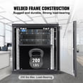 thumbnail image 4 of 12U Wall Mount Network Server Cabinet 15.5 Deep Server Rack Cabinet 200 Lbs Max Ground Mounted Load Capacity with Locking Glass Door Side Panels for IT Equipment & A/V Devices, 4 of 6