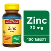 Nature Made Zinc 30 mg Tablets, Dietary Supplement for Immune Support, 100 Count