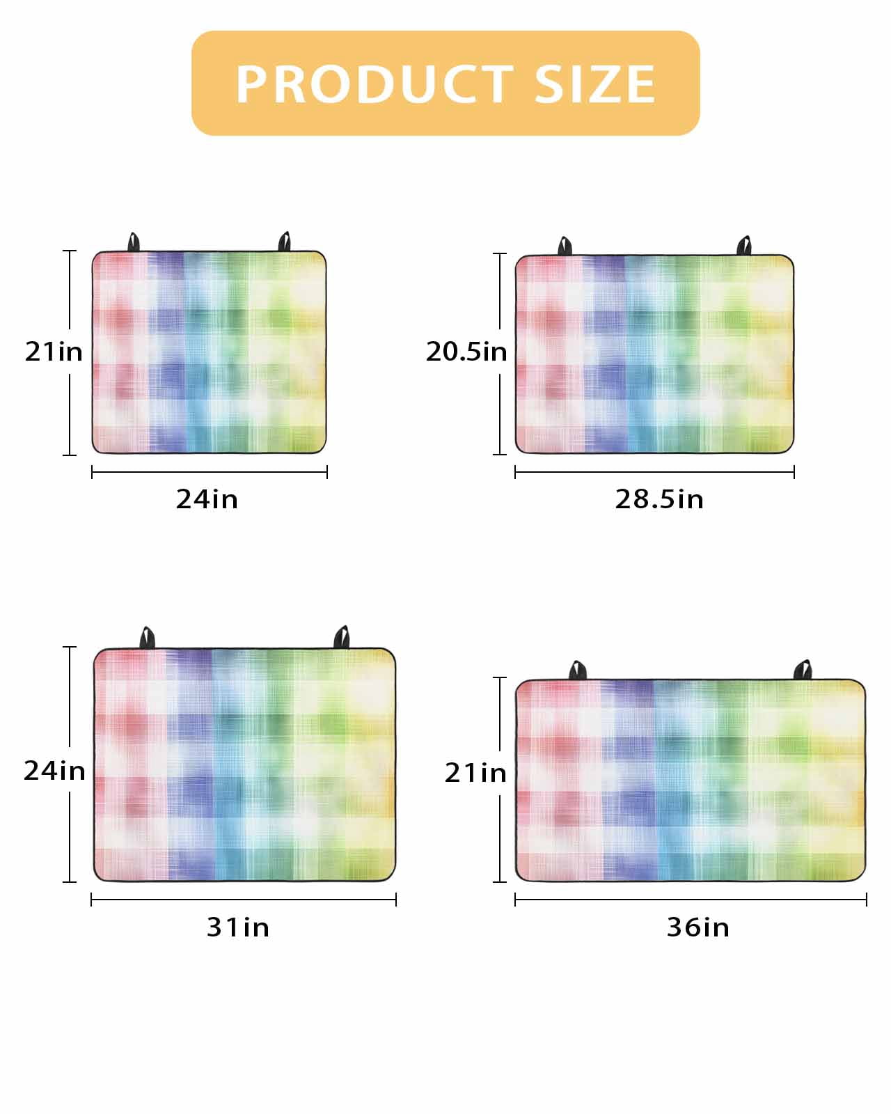 nqOlkjepod Large Induction Cooktop Protector Mat 24"x21", Colorful Buffalo Plaid Stove Top Covers for Electric Stove, Abstract Gradient Modern Stove Burner Cover Mats, Glass Top Stove Cover