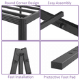 thumbnail image 5 of RLDVAY 18 inch Queen Heavy Duty Metal Bed Frame,No Box Spring Needed,Rounded Conrer Design,Easy Assembly,Black, 5 of 6