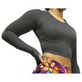thumbnail image 1 of TOP MANGA LARGA DEPORTIVO MUJER PARA TENIS, YOGA, FIT, GOLF, GYM, GIMNASIA, ATLETISMO, SENDERISMO, ACTIVIDADES AL AIRE LIBRE, COLOR GRIS FUERTE, 1 of 4