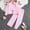 Pink, variant on ATOGUTA Girl 2 Piece Outfit Set Kids Clothes Long Sleeve Shirts Tops and Wide Leg Pants Two-Piece Set Size 8-12, Pink