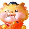 thumbnail image 4 of Tongina Chinese New Year Dragon Figurine Animals Sculpture Car Dashboard Decoration Desktop Collection Wealth Ornament for Restaurant C, 4 of 8