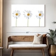 thumbnail image 3 of Elephant Stock Plucked Daisies Wall Art - Horizontal Canvas Wall Art - Living Room Wall Decor - Floral And Botanical Canvas - White And Yellow Decor - 48" x 32", 3 of 8