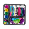 thumbnail image 2 of New Douyin Same Style Creative Children's Play House Toy Kitchen Tableware Set 29x27x9cm, 2 of 8