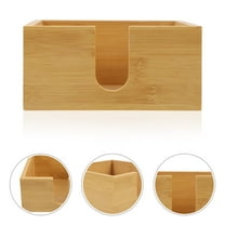 Wood Napkin Holder and Storage Rack for Table, Stylish Napkin Dispenser and Paper Towel Holder for Kitchen, Bathroom, Office Use