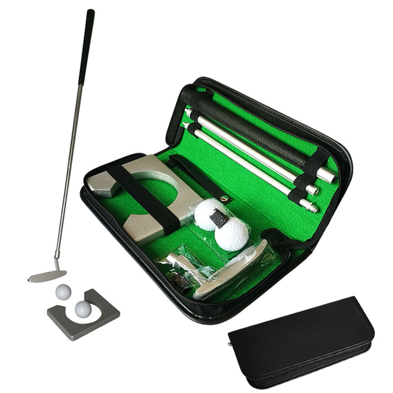 Golf Putter Set Portable Indoor/Outdoor Putting Trainer Kit 