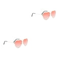 thumbnail image 1 of Qarigey Marco de gafas de sol de corazón único portátil Estilo vintage Gafas en forma de corazón Accesorios de festival para viajar Playa Rojo Rojo 2piezas Qarigey CBP391253, 1 of 6