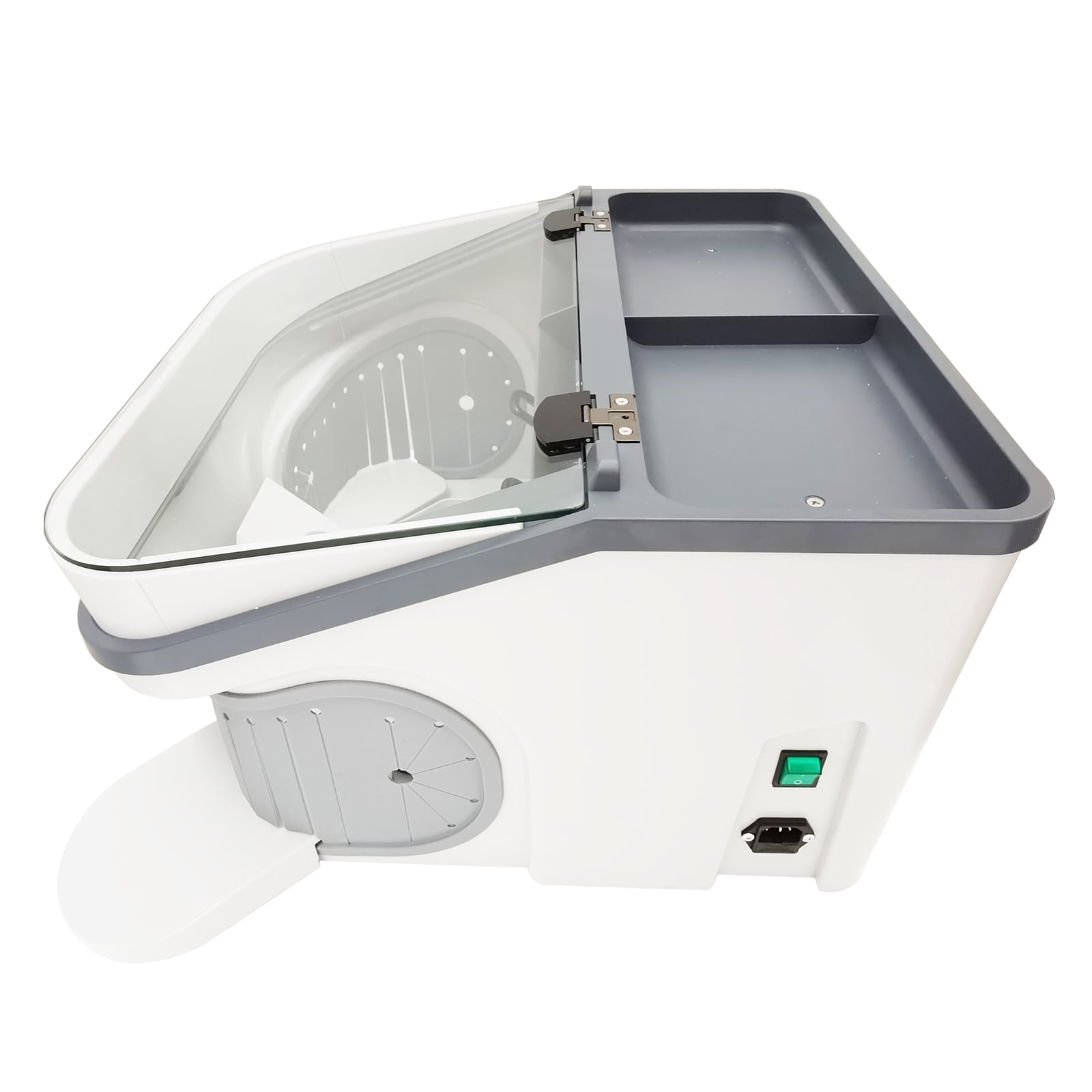 Dental Sandblasting Dust Collection Cabinet Lab Dust Cover Collector Built-in Vacuum Cleaner 110V with 2 Filters