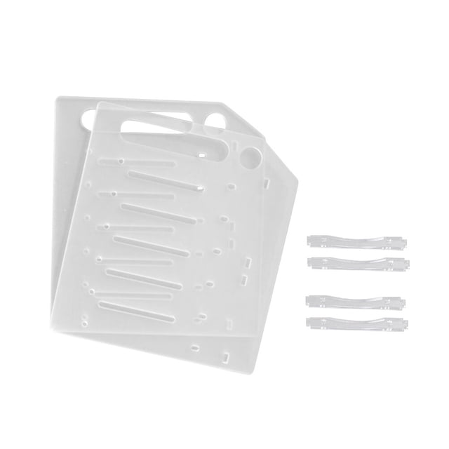 KAKOWELY 1 Set Transparent Hard Disk Rack 3.5-inch Multi-layer Mechanical Hard Disk Rack Rack (6 Layer),8.46"X7.48"X0.39"
