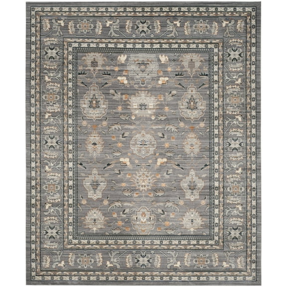 SAFAVIEH Valencia Selwyn Oriental Polyester Area Rug, Mauve, 9' x 12'
