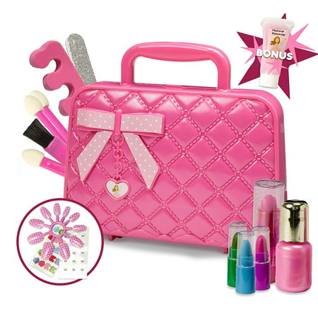 Toysical Kids Makeup Kit for Girl with Make Up Remover - 30Pc Real Washable, Non Toxic Play Princess Cosmetic