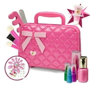 Toysical Kids Makeup Kit for Girl with Make Up Remover - 30Pc Real Washable, Non Toxic Play Princess Cosmetic Set