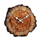 thumbnail image 1 of Reloj de pared de madera con números arábigos, sin tictac, elegante, fácil de leer, con veta de madera. 30 centímetros, 1 of 6