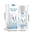 thumbnail image 3 of CaiTeLin Clean Pipelines Dissolving Powder 3.5 oz, Drain Clog Remover for Kitchen, Bathroom, Toilet, Floor, Home, Daily Maintenance, Deodorizing, Unclogging, Hair, Grease, Soap Scum, Tool, 3 of 9