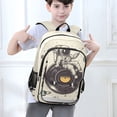 thumbnail image 6 of FORMRS Unisex School Backpack 17" Student Travel Bag with Laptop Compartment, Beige Astronaut Planet, 6 of 7