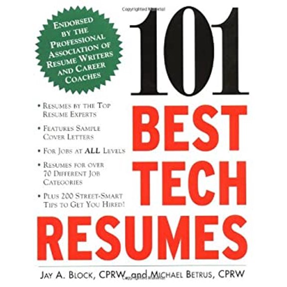 Pre-Owned 101 Best Tech Resumes (Paperback) 9780071408868