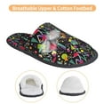 thumbnail image 3 of Balery Colorful Geometric Figures Pantuflas de Casa de Felpa Silenciosas con Diseño Estampado, Zapatillas Cómodas Antideslizantes de Algodón para Interior-Medium, 3 of 8