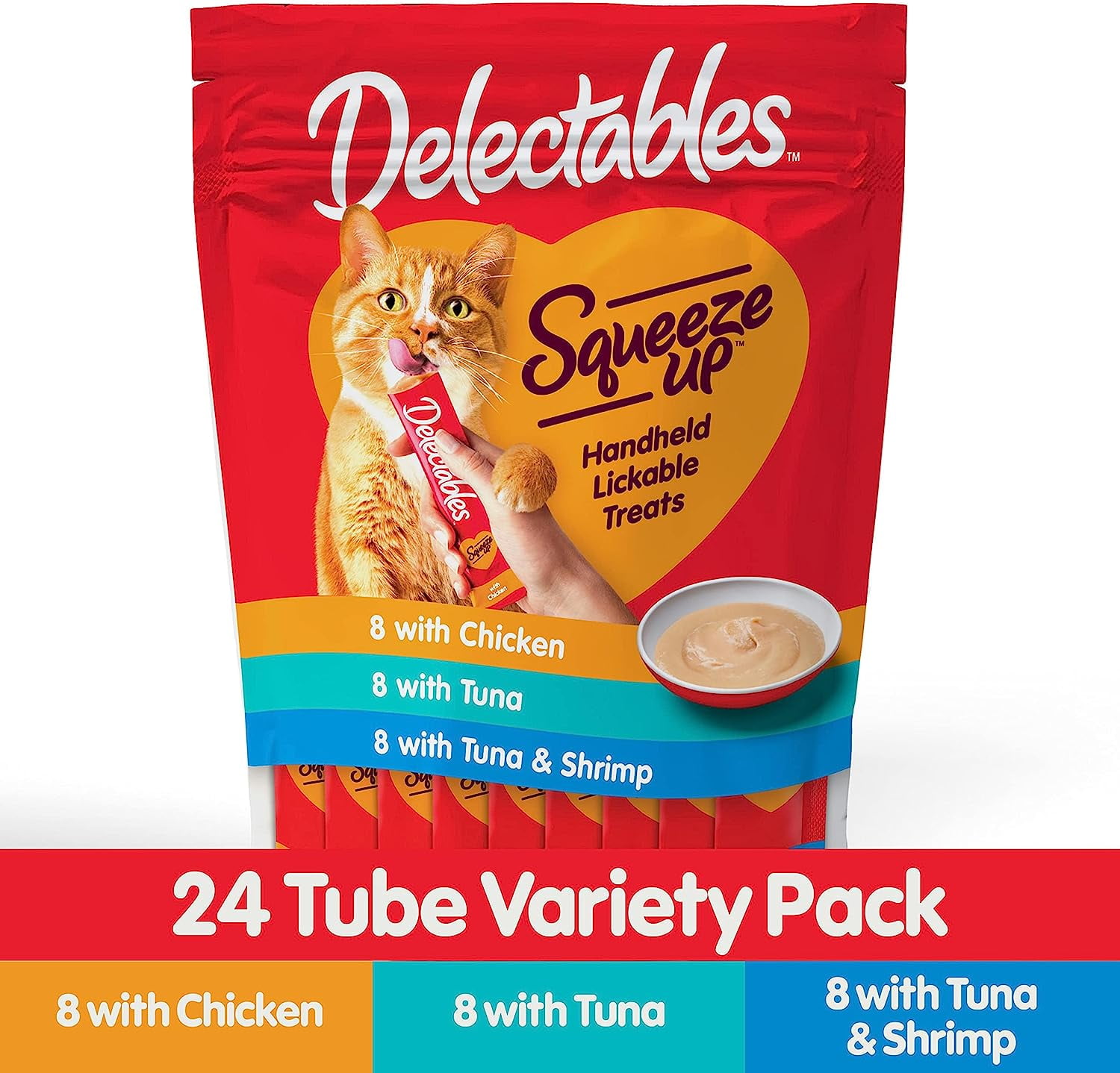 Delectables squeeze up cat clearance treat
