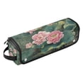 thumbnail image 2 of Hair Tool Organizer Bag with Heat Resistant Mat Removable Travel Storage Case for Hot Air Brushes Curling Irons Blossoming Lotus, 2 of 8