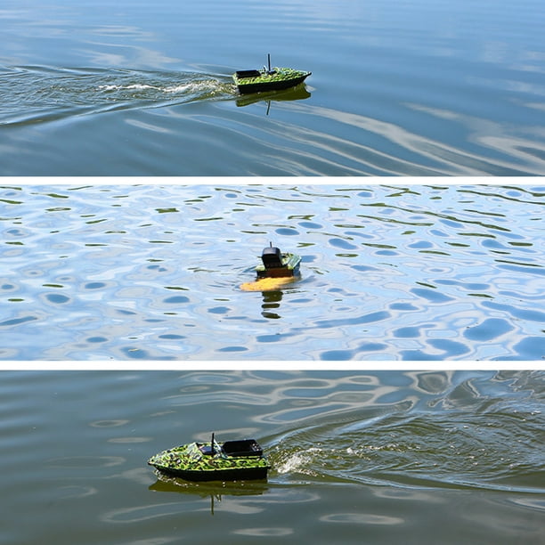 Remote Control Bait Boat for Fishing Boat 500 Meters Double Motor with  Night 2pcs 5200mah Battery Storage Bag Package