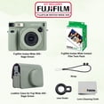 thumbnail image 2 of Fujifilm Instax Wide 400 Instant Film Camera (Sage Green) Bundle with Instax Wide Instant Film (20 Sheets), with Accessories Including Leather Camera Case, 2 of 7