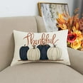 thumbnail image 5 of Fall Lumbar Pillow Covers 12x20 Set of 2,Autumn Pumpkin Pillows Decorative Throw Pillows,Thanksgiving Decorations Navy Blue Pillow Cases,for Outdoor Decor Home Couch Farmhouse, 5 of 6