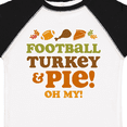 thumbnail image 4 of Inktastic Football Turkey and Pie Girls Toddler T-Shirt, 4 of 5