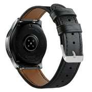 amlbb Replacement Luxury Leather Band Bracelet Watch Band For Samsung Watch 46mm SmartWatch for Men Women on Clearance