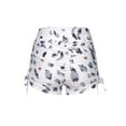 thumbnail image 4 of KOMOO Women High Waist Yoga Shorts Butt Lifter Drawstring Hot Pants Stretchy Sport Shorts Plus Size, 4 of 8