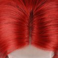 thumbnail image 4 of Bob Wigs Human Hair Straight Lace Part Blunt Cut Middle Parting Light Red 180% Density Glueless Remy Wig Shoulder Length 14 Inch, 4 of 7