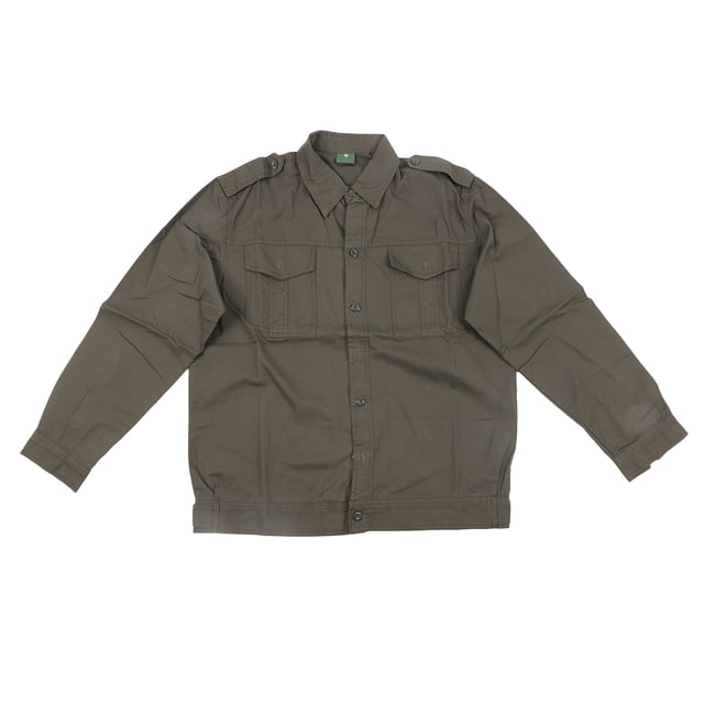 Uniforme de trabajo para hombre, de algodón puro, verde, manga larga, informal, uniforme unificado para fiesta diaria, camiseta única 180