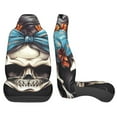 thumbnail image 4 of Fotbe Bow Flower Skull Pattern Automotive Seat Covers for Cars Trucks and SUVs – Car Seat Covers for Front Seats,Protective Seat Covers,Vehicle Seat Covers, Set of 2, 4 of 9