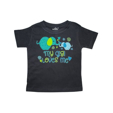 

Inktastic My Gigi Loves Me- cute elephants Gift Toddler Boy or Toddler Girl T-Shirt