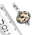 thumbnail image 2 of 925 Sterling Silver Pendant Natural Dalmatian Handmade Jewelry, 2 of 4
