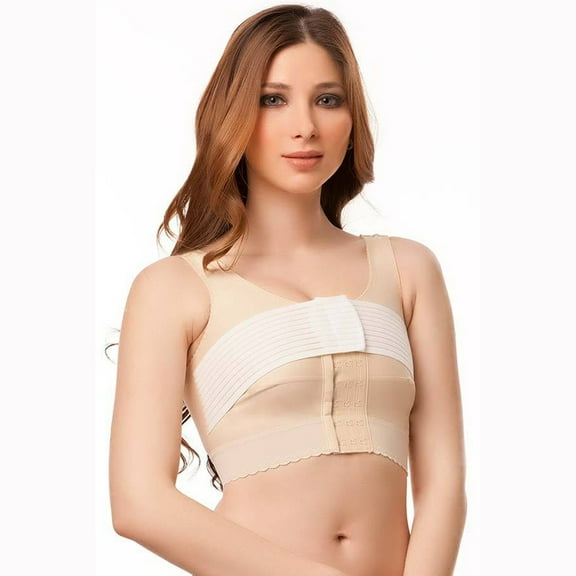 Isavela BR03 Support Bra w/ 2" Elastic Band & Stabilizer Band - Sm - BGE