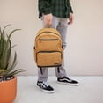 thumbnail image 4 of Wrangler Industry Backpack, Classic Logo Water Resistant Padded Laptop Notebook Sleeve, Brown Duck, 4 of 6