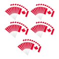 thumbnail image 4 of 50 banderines de mano pequeños, decorativos, para niños y adultos, con varilla, de una sola cara. Canadá, 4 of 8