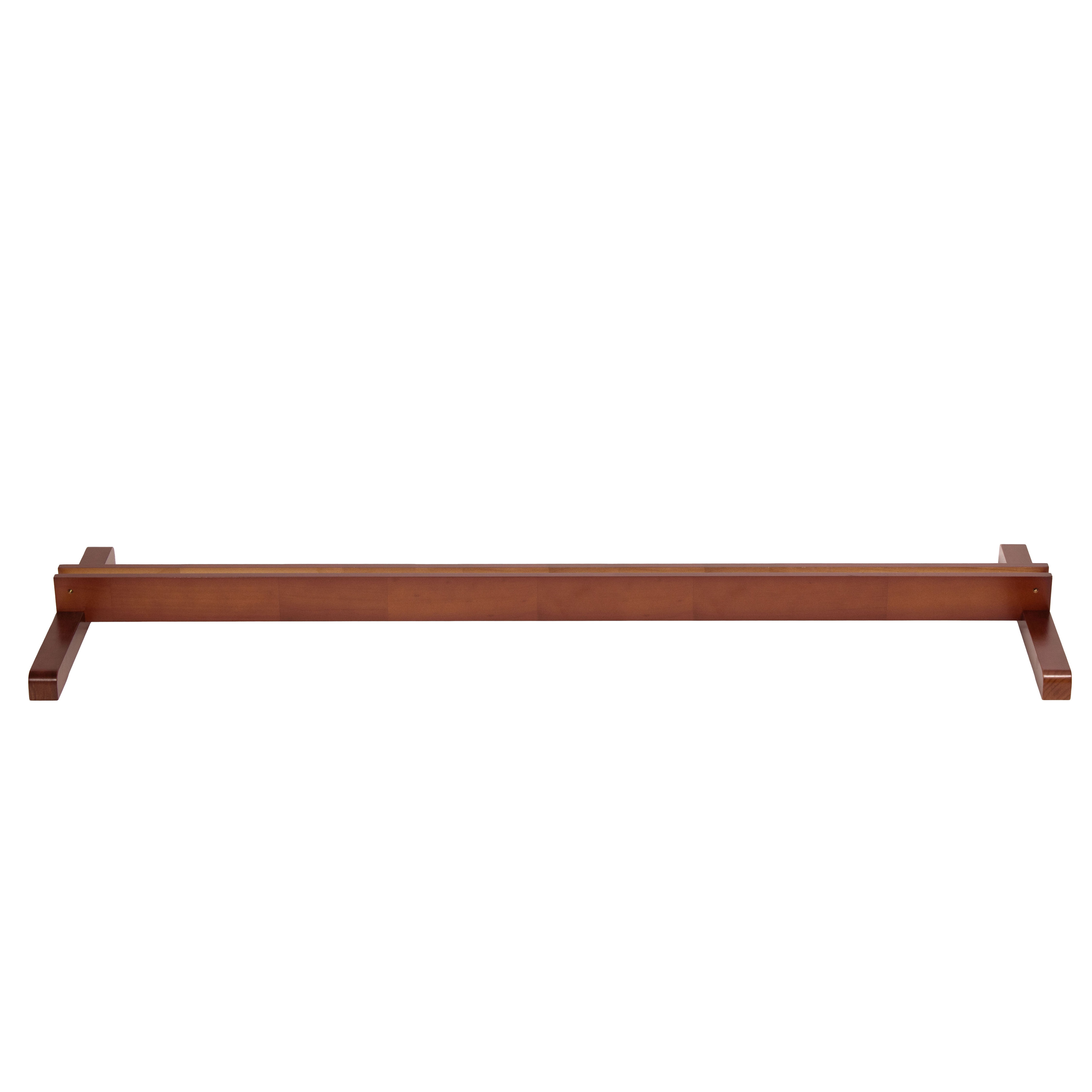 Room Divider Stand Walnut 4 Panel