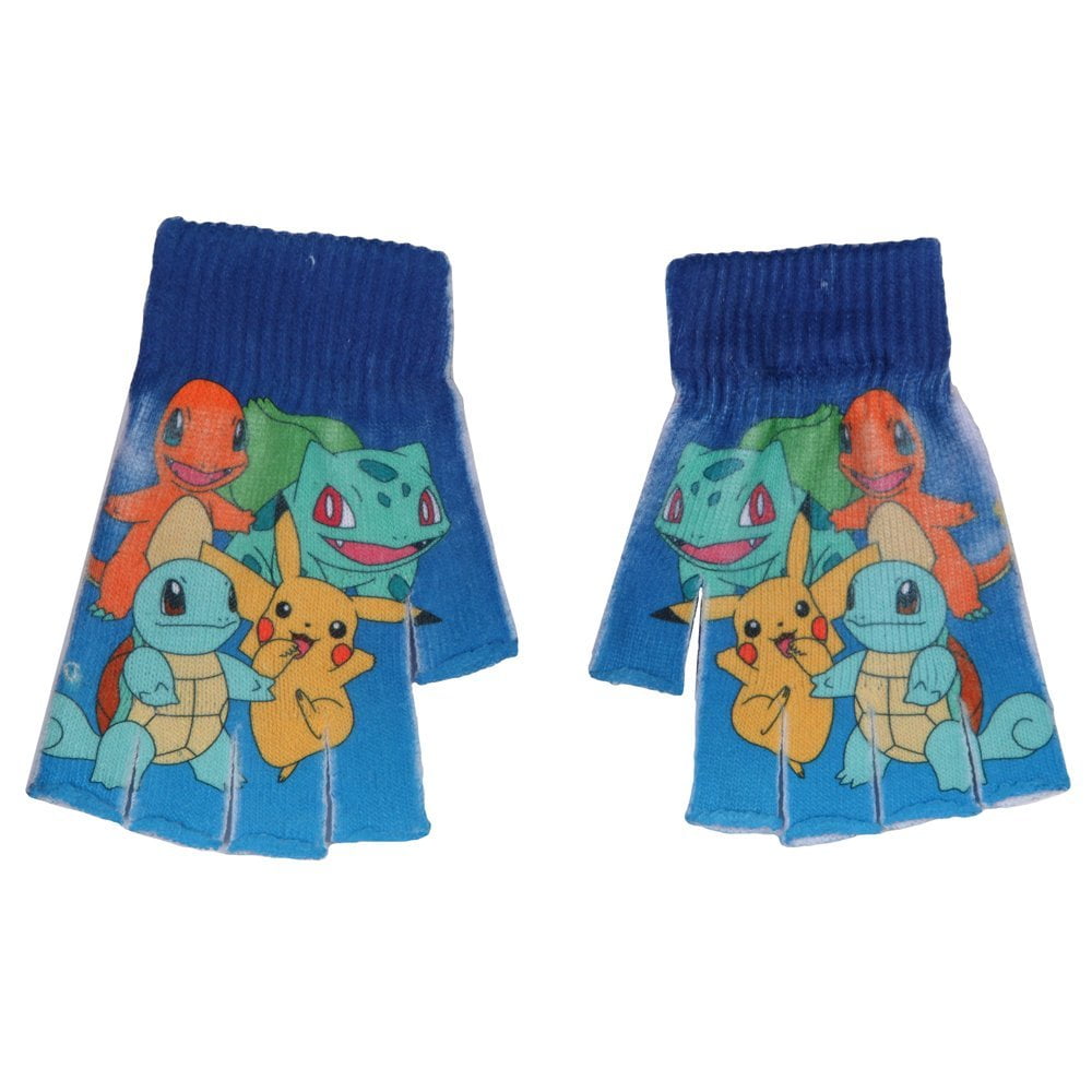 Pokémon Pokemon Originals Sublimation Knit Fingerless Gloves Blue