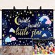 thumbnail image 4 of Twinkle Twinkle Little Star - Fondo para fiesta de revelación de género, para niño o niña, para fotografía, pancarta de nube rosa y azul, con purpurina, para cumpleaños de bebé, 4 of 5